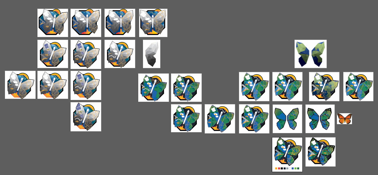 A screenshot of all the 30+ drafts I made to get to the final Launch VIII patch.